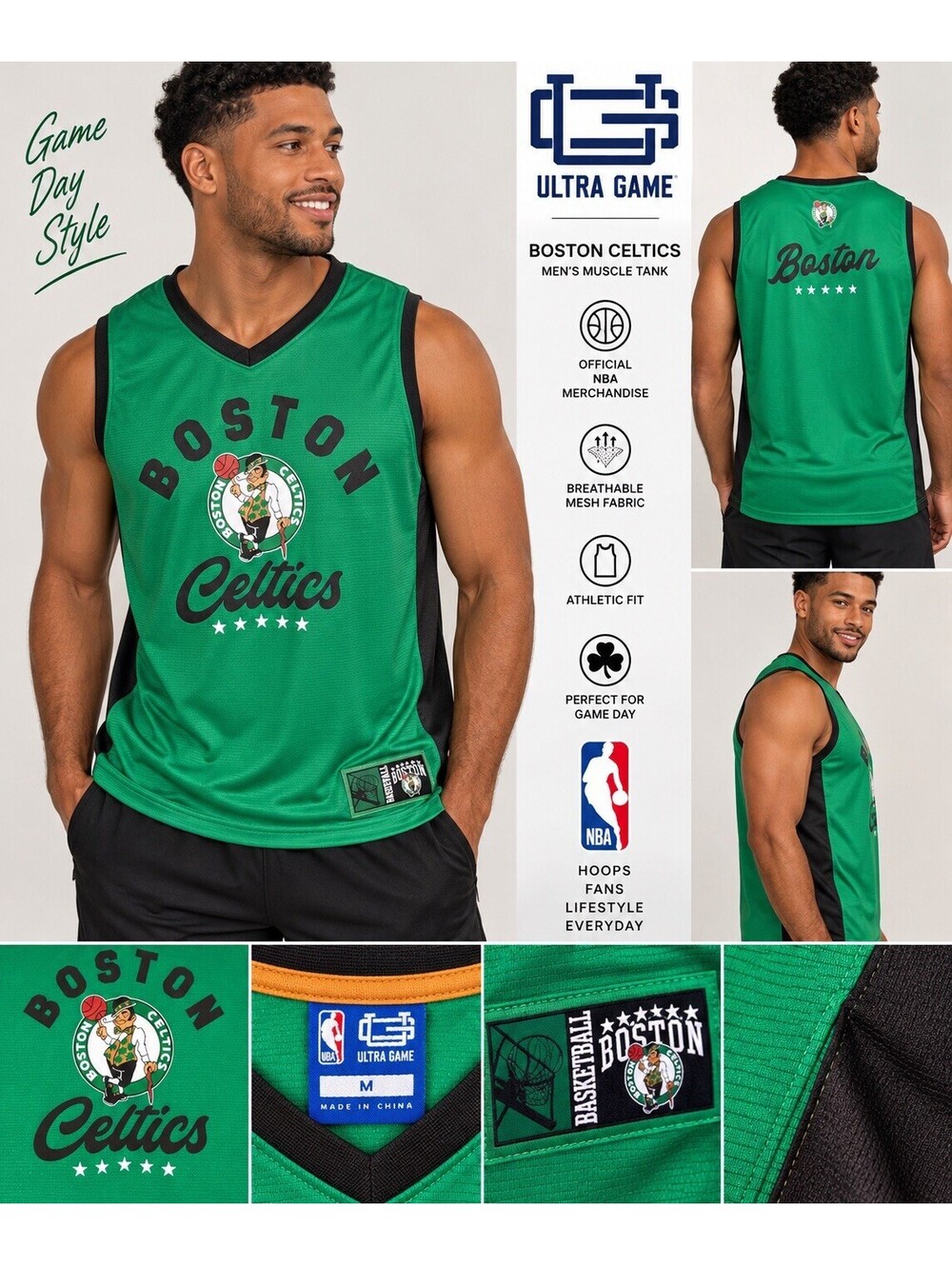 NBA Boston Celtics Green Basketball Jersey Tank Top Size women’s M